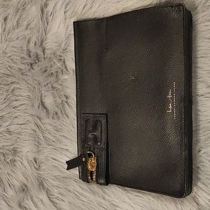 India Hicks big zipper clutch